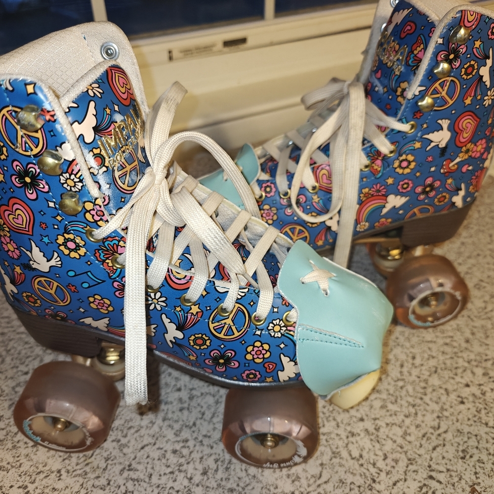 Impala Sidewalk Roller Skates Harmony Blue Upgraded Wheels Bra Hippie